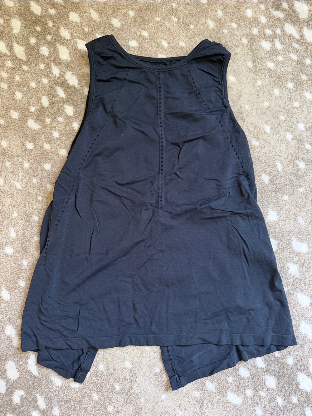 Athleta Black Athletic Tie-Back Tank Top